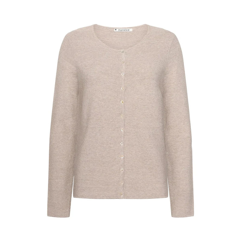 Mansted Monsoon Eco Links Cardigan in Light Oat