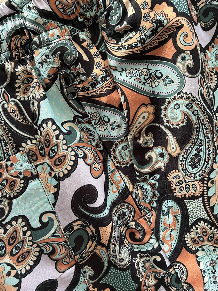 Rock & Roll Religion SHORTS Greenback Paisley