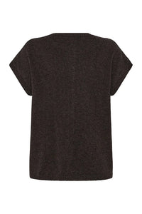 Mansted Yak-Blend  Haiku Button Vest Dark Brown