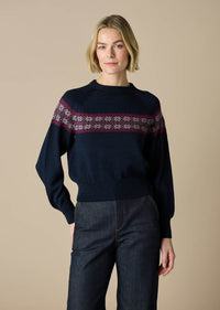 Uimi Heidi Fair Isle Jumper in Midnight