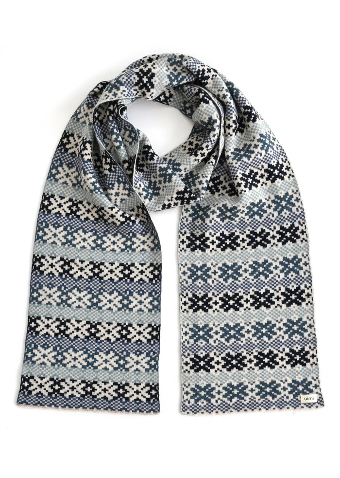 Uimi Heidi Fair Isle Scarf in Antique