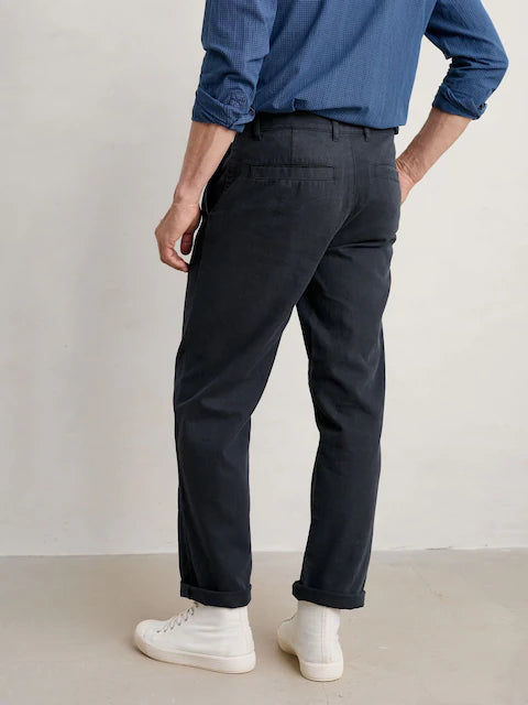 Seasalt Mens Helmsman Trousers in Inkwell