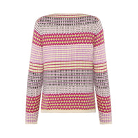 Mansted Hibiscus Eco Maze Crew in Fuchsia