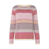 Mansted Hibiscus Eco Maze Crew in Fuchsia