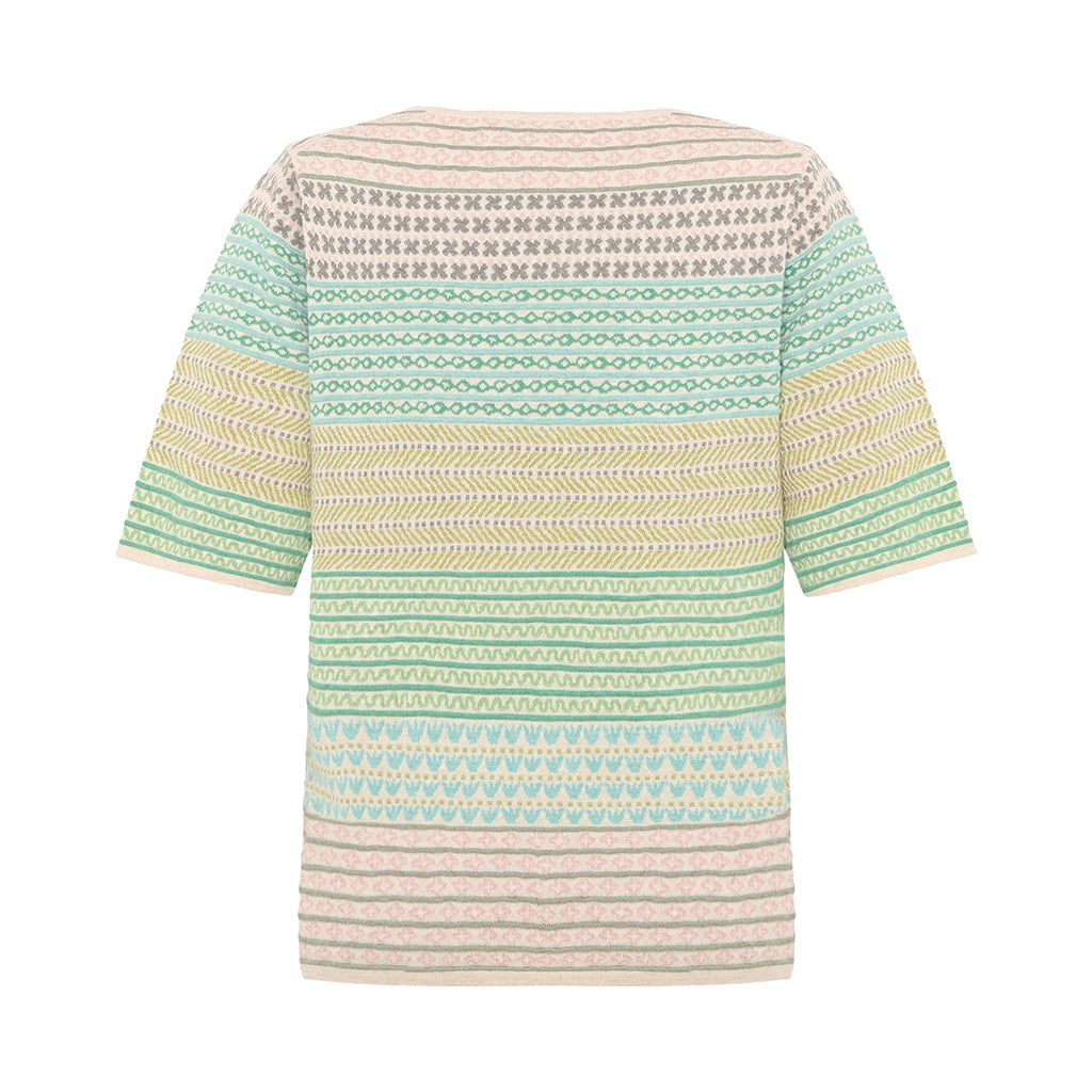 Hilde Eco Eco Tulip Jacquard Tee in Green