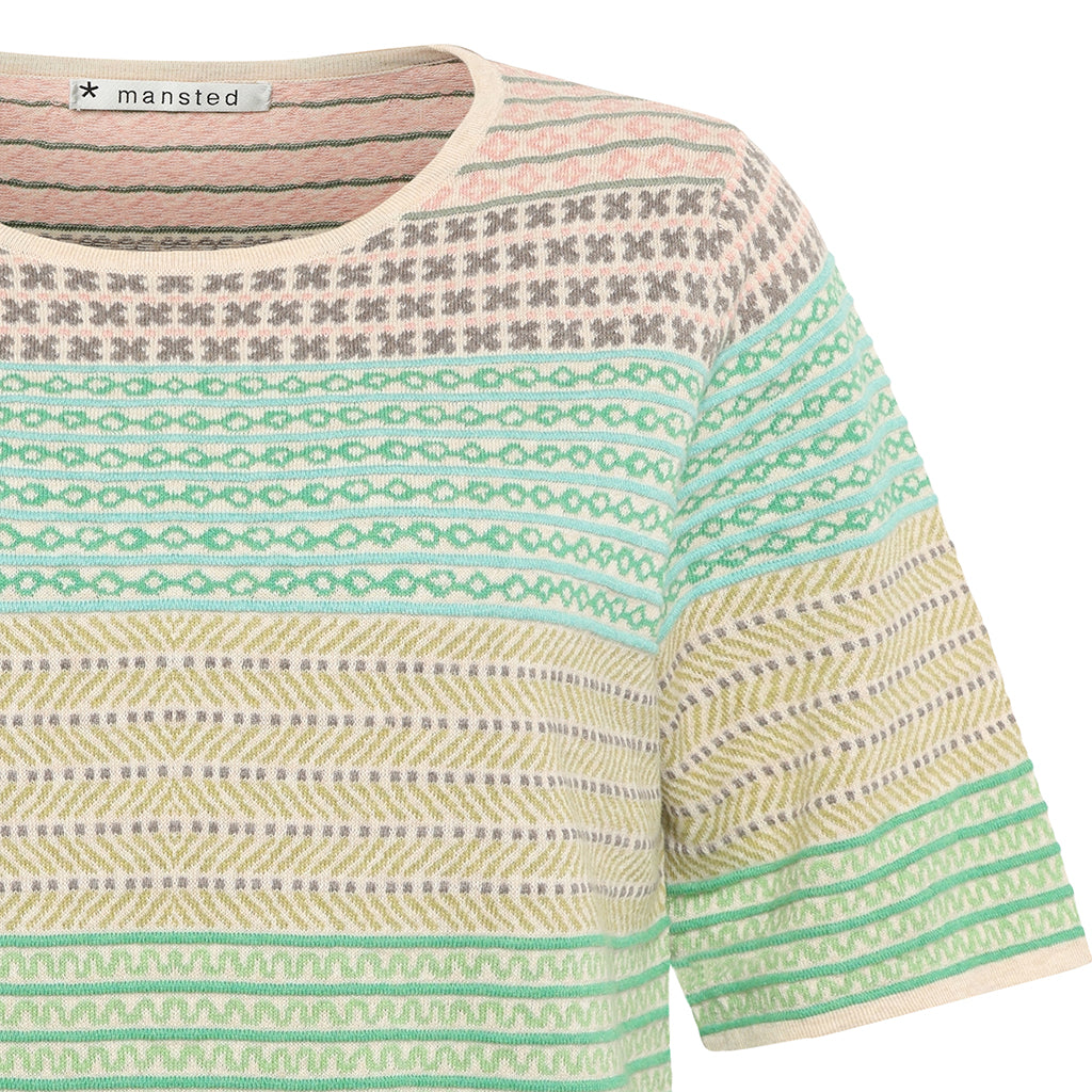 Hilde Eco Eco Tulip Jacquard Tee in Green