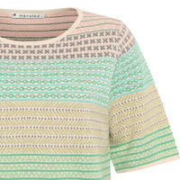 Hilde Eco Eco Tulip Jacquard Tee in Green