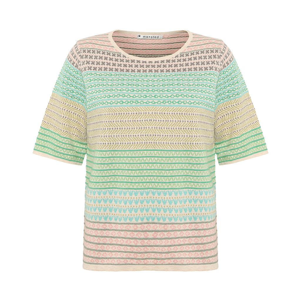 Hilde Eco Eco Tulip Jacquard Tee in Green