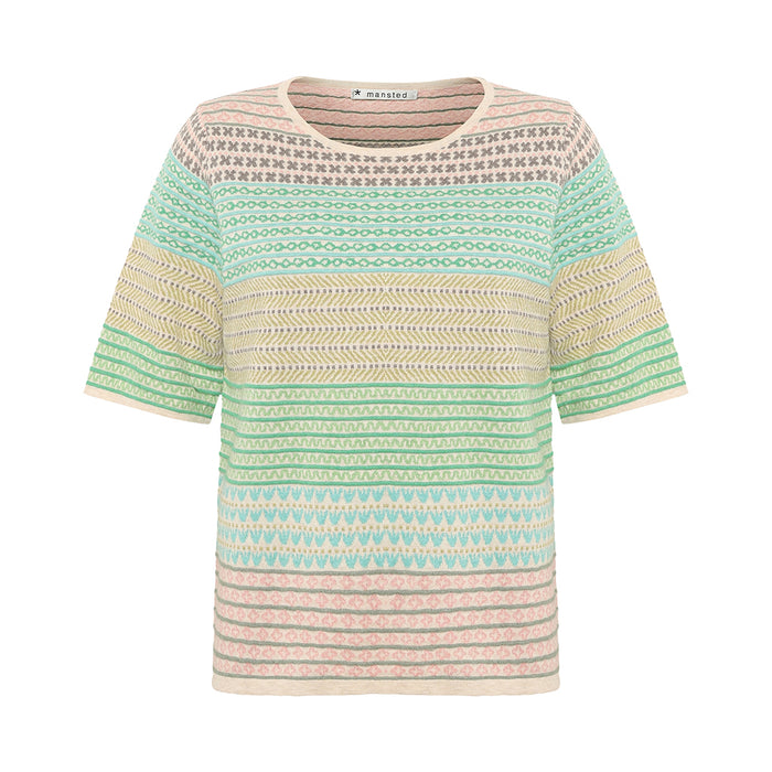 Hilde Eco Eco Tulip Jacquard Tee in Green