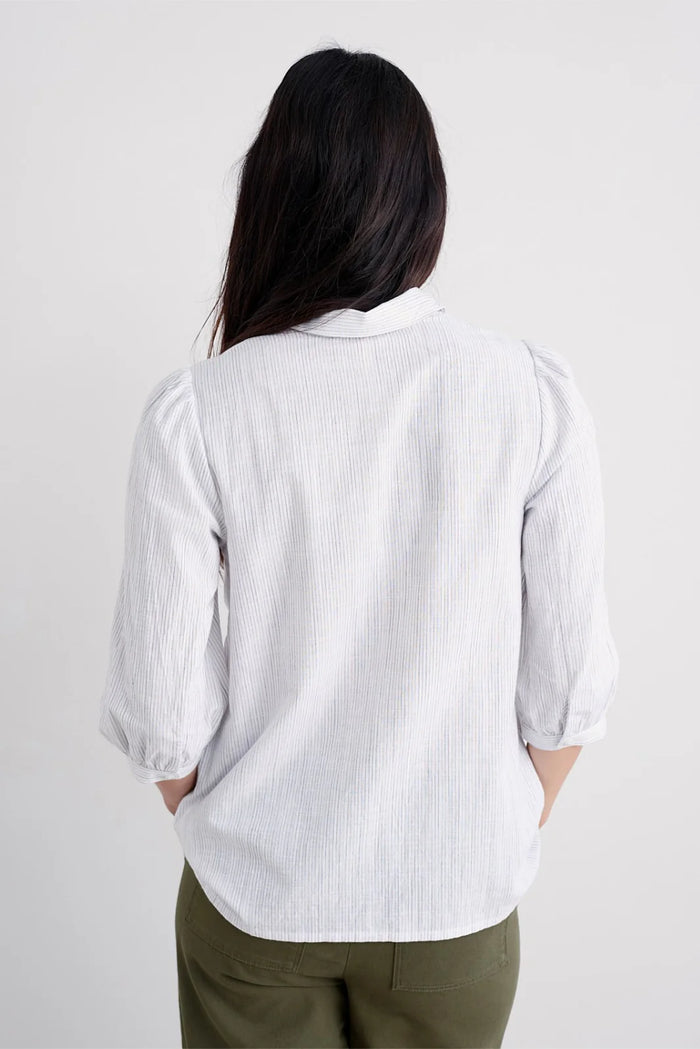 Hope Cottage Embroidered Blouse in Anthyllis Grape Thistle