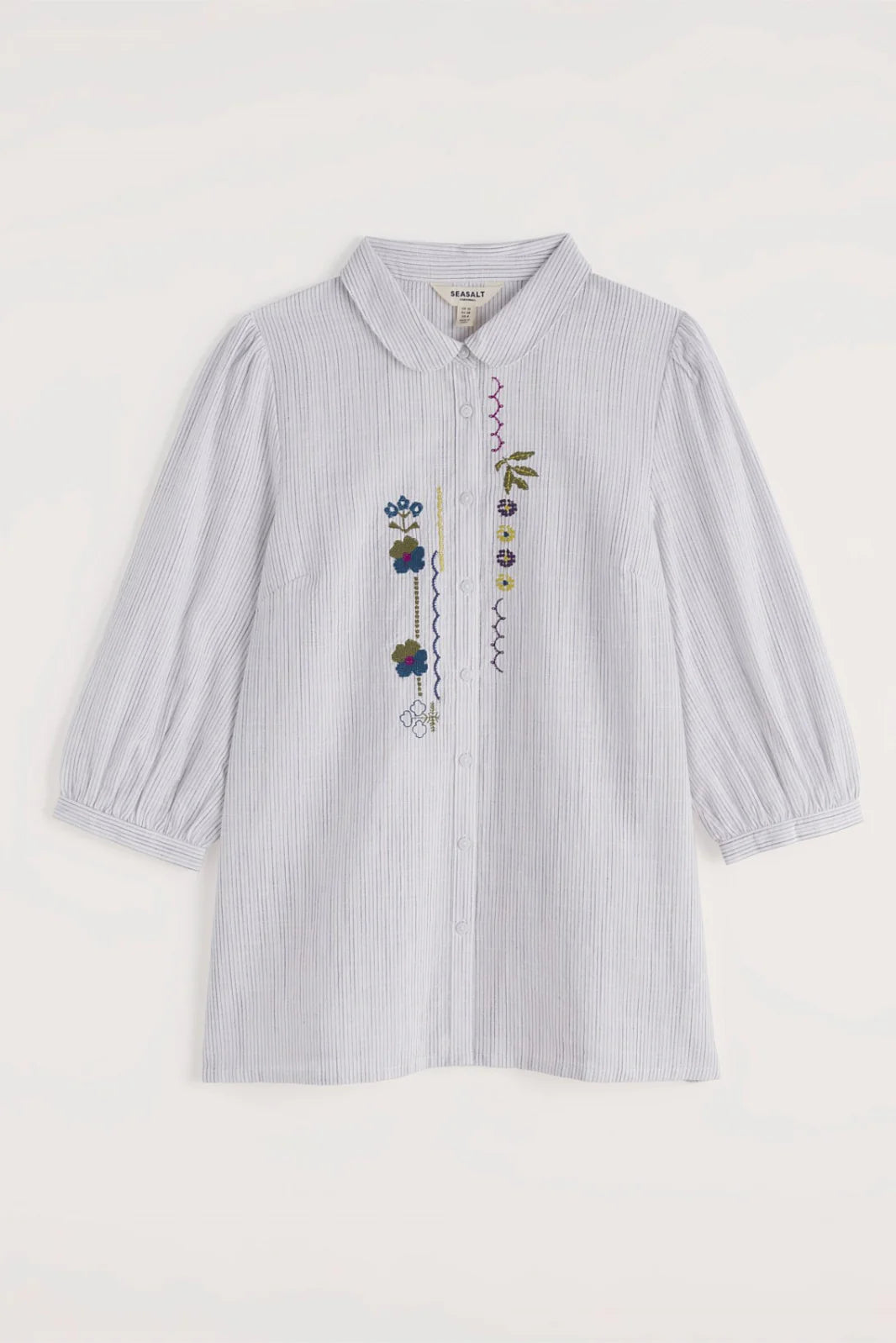 Hope Cottage Embroidered Blouse in Anthyllis Grape Thistle