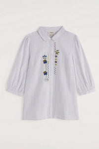Hope Cottage Embroidered Blouse in Anthyllis Grape Thistle