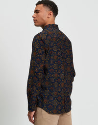 Ben Sherman Corduroy Foulard Print Shirt