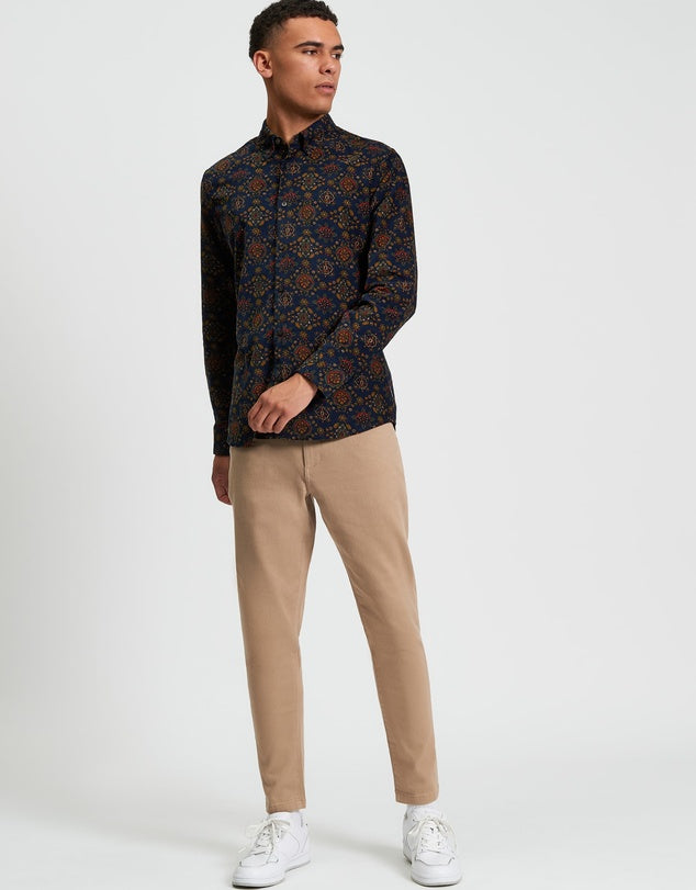 Ben Sherman Corduroy Foulard Print Shirt