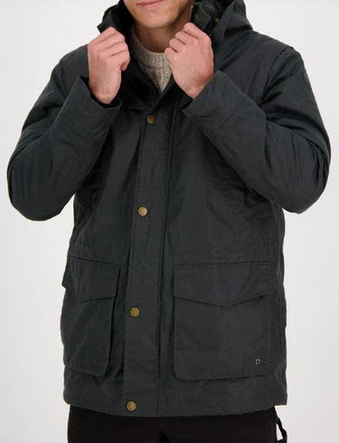 Men's Evans Flat V2 Oilskin Jacket in Forest