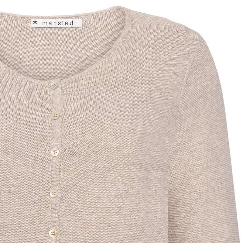 Mansted Monsoon Eco Links Cardigan in Light Oat