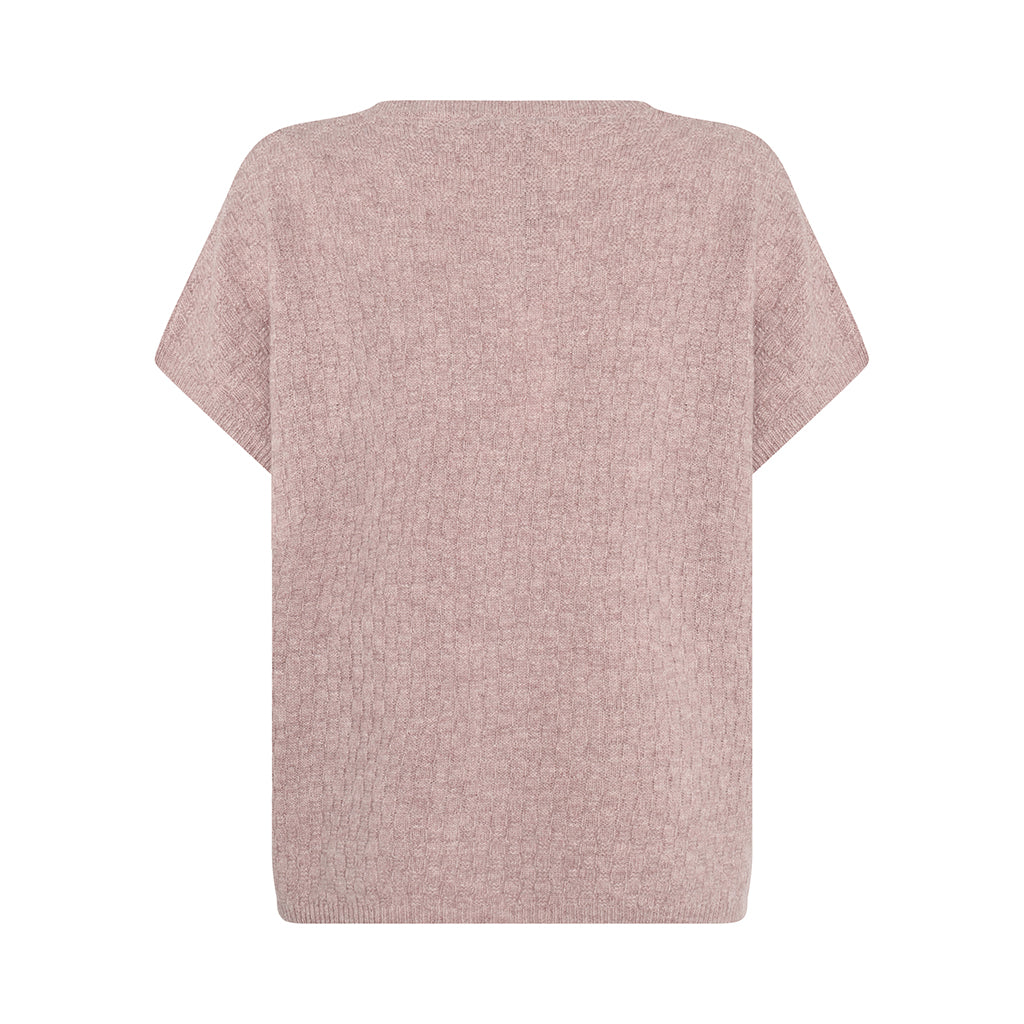 Mansted Komma Button Vest in Rose