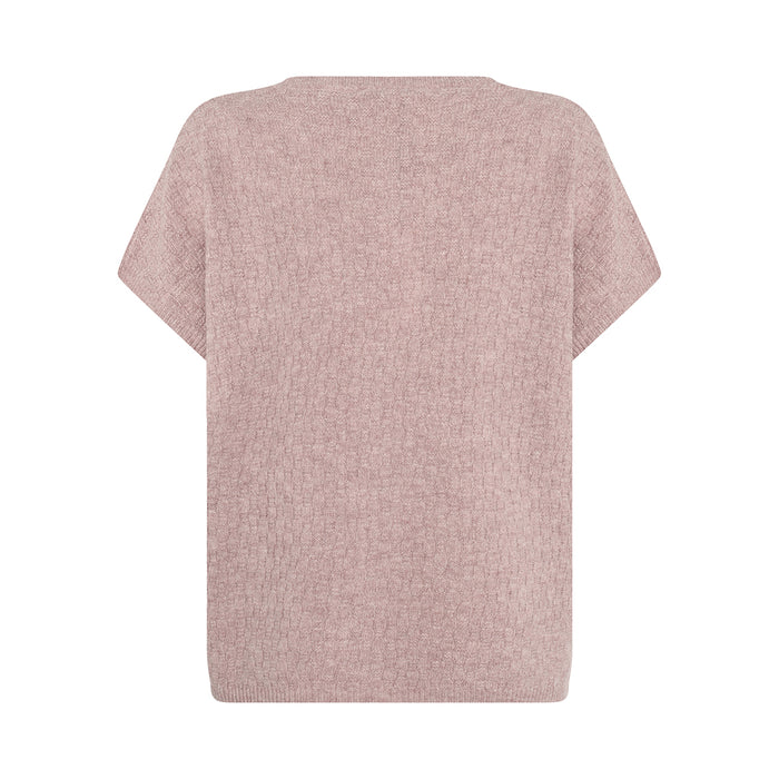 Mansted Komma Button Vest in Rose