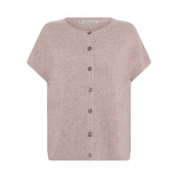 Mansted Komma Button Vest in Rose