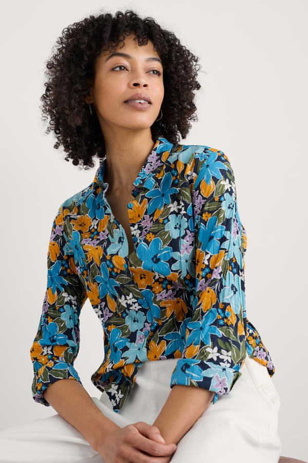Seasalt Larissa Shirt Citrus Floral Poseidon