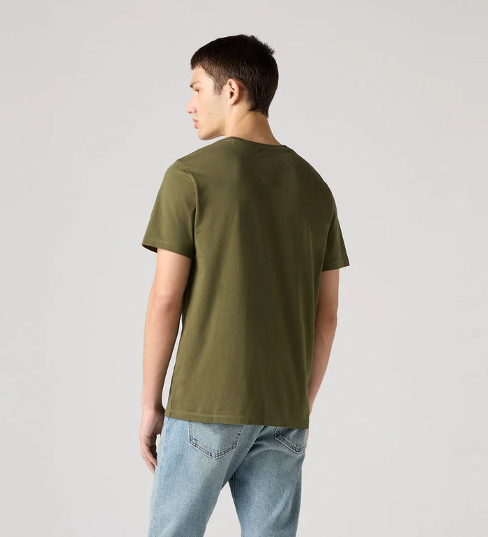 Levi's Original Housemark T-Shirt in Olive Night Jersey 56605-0021