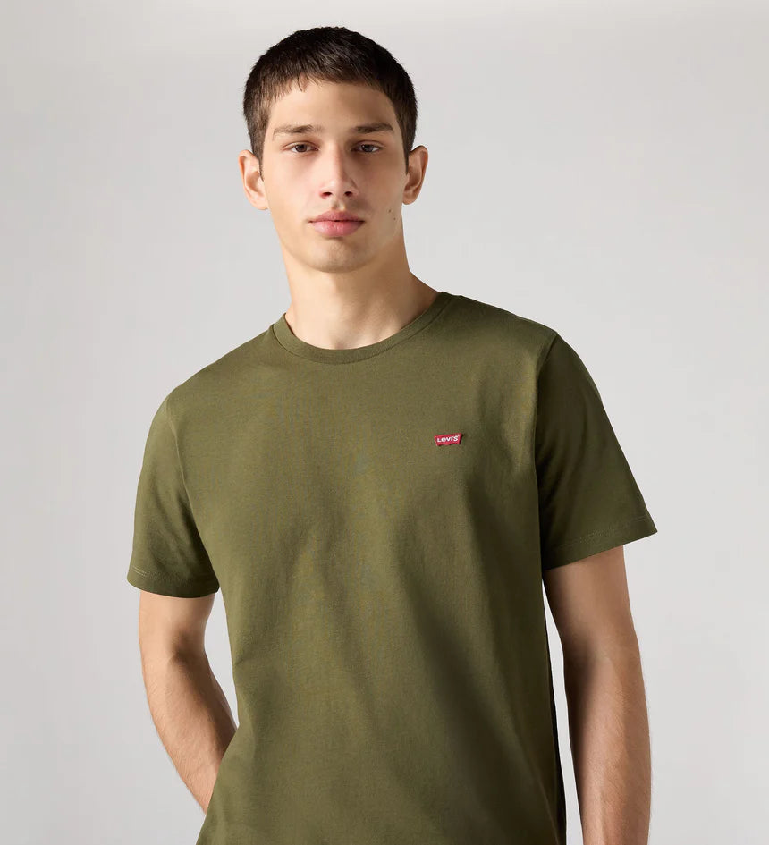 Levi's Original Housemark T-Shirt in Olive Night Jersey 56605-0021