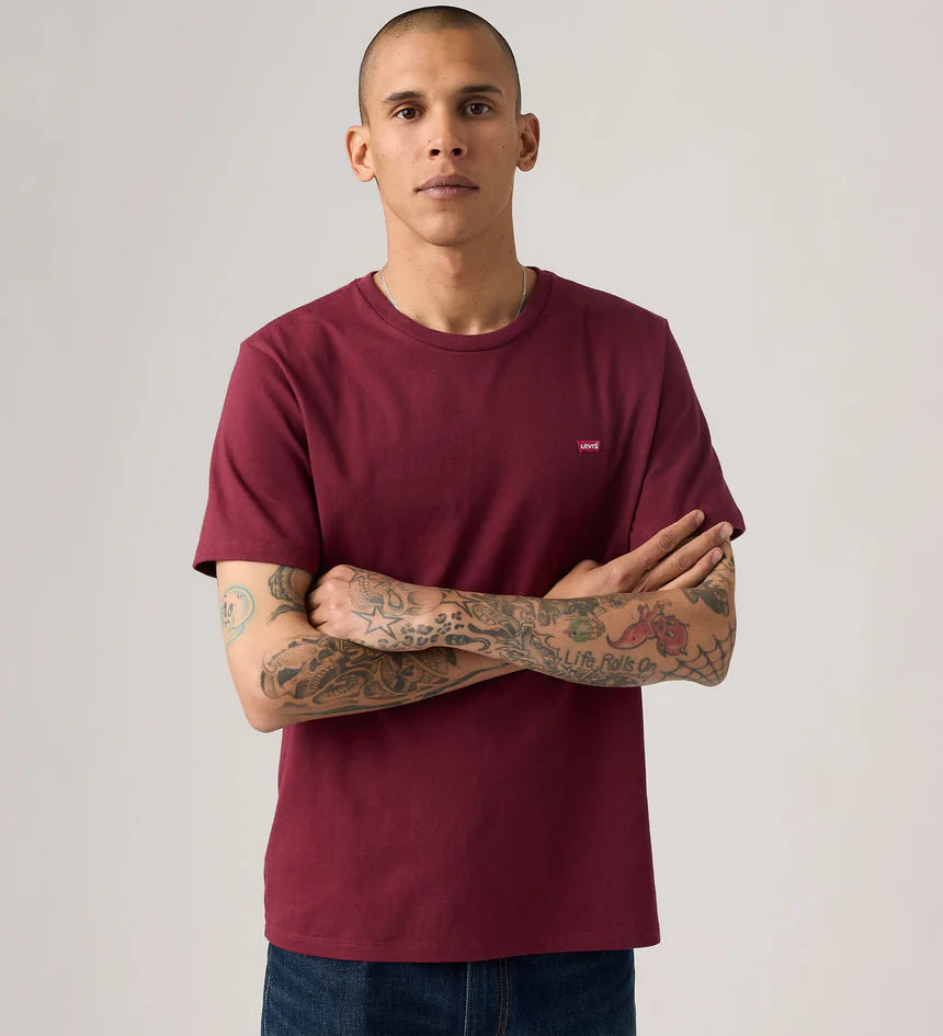 Levi's Original Housemark T-Shirt in Tawny Port Jersey 56605-0300