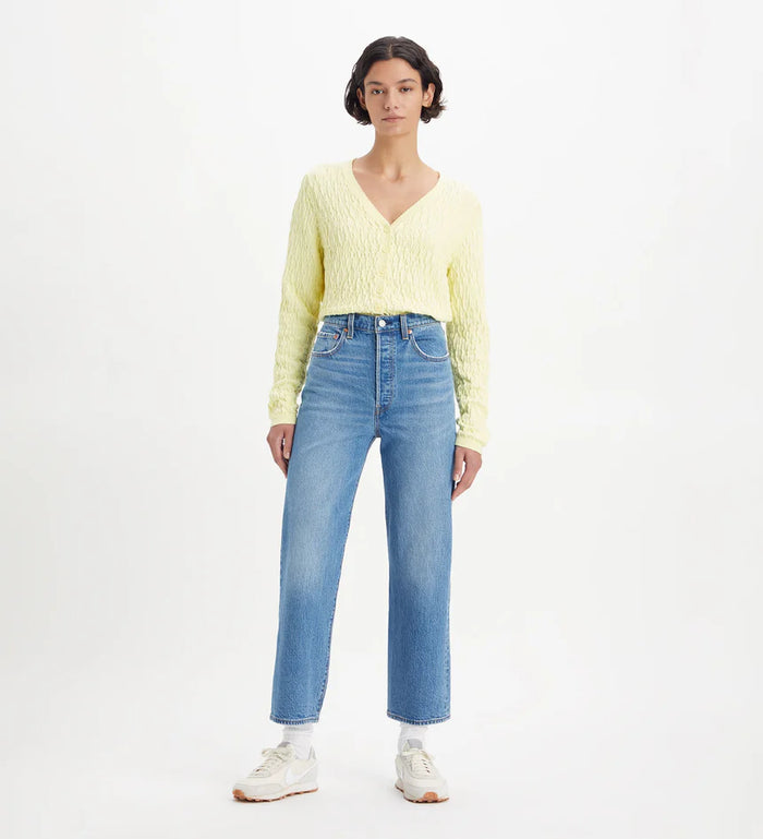 Ribcage Straight  Ankle Jeans in Dance Around 0177