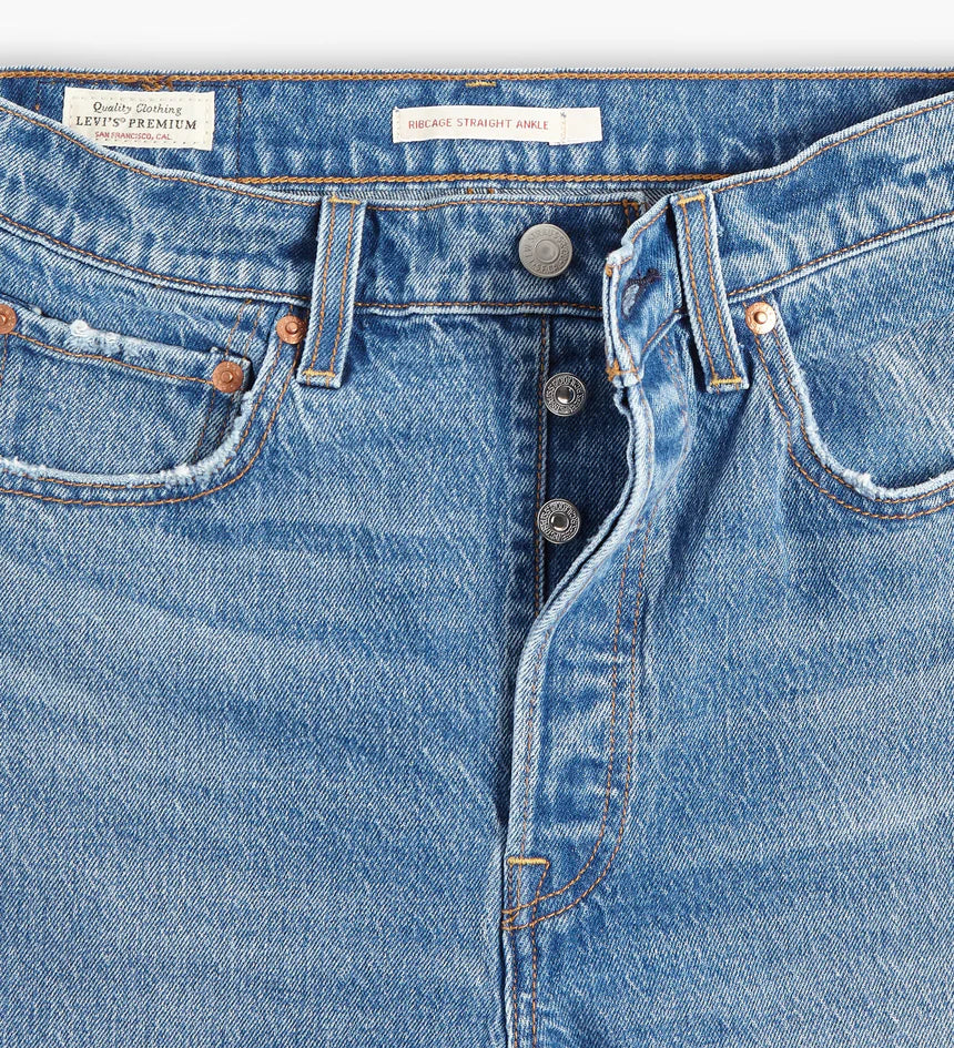 Ribcage Straight  Ankle Jeans in Dance Around 0177