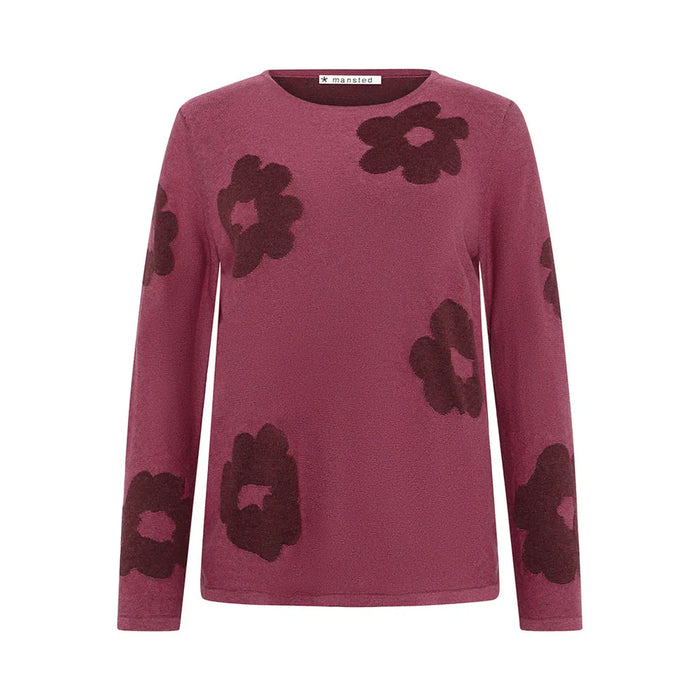 Mansted Bliss Eco Bloom Crew Jumper in Soft Pink