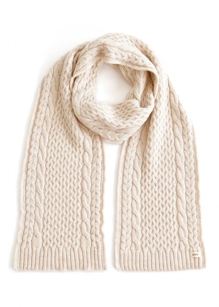 Uimi Molly Aran Textured Scarf in Antique