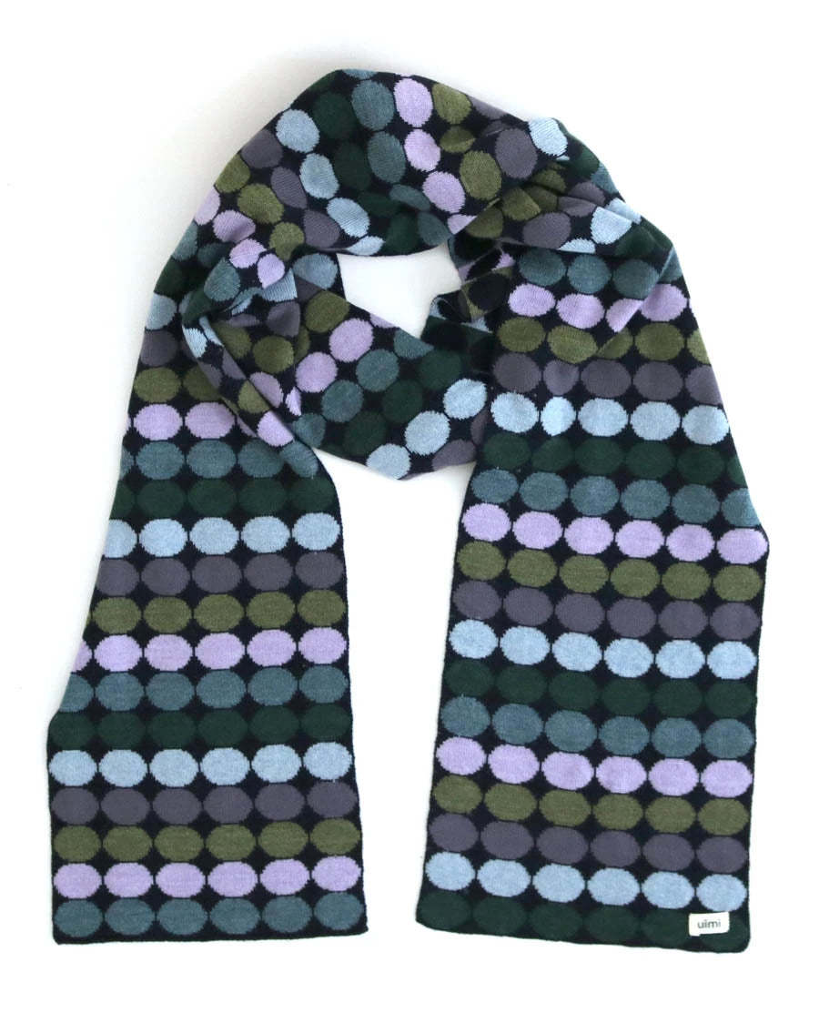 Uimi Penny Spot Scarf in Ink