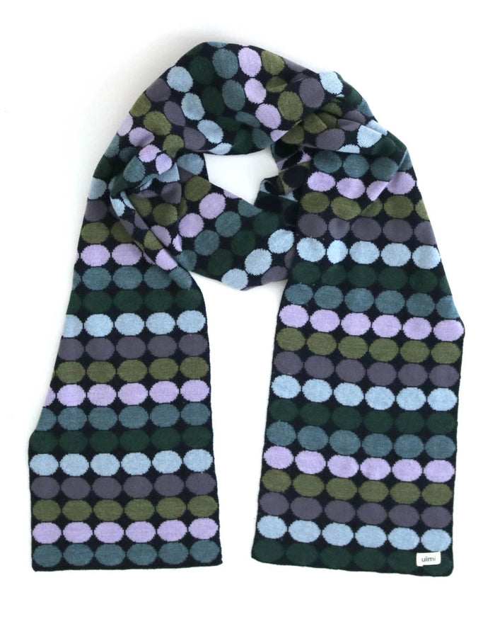 Uimi Penny Spot Scarf in Ink