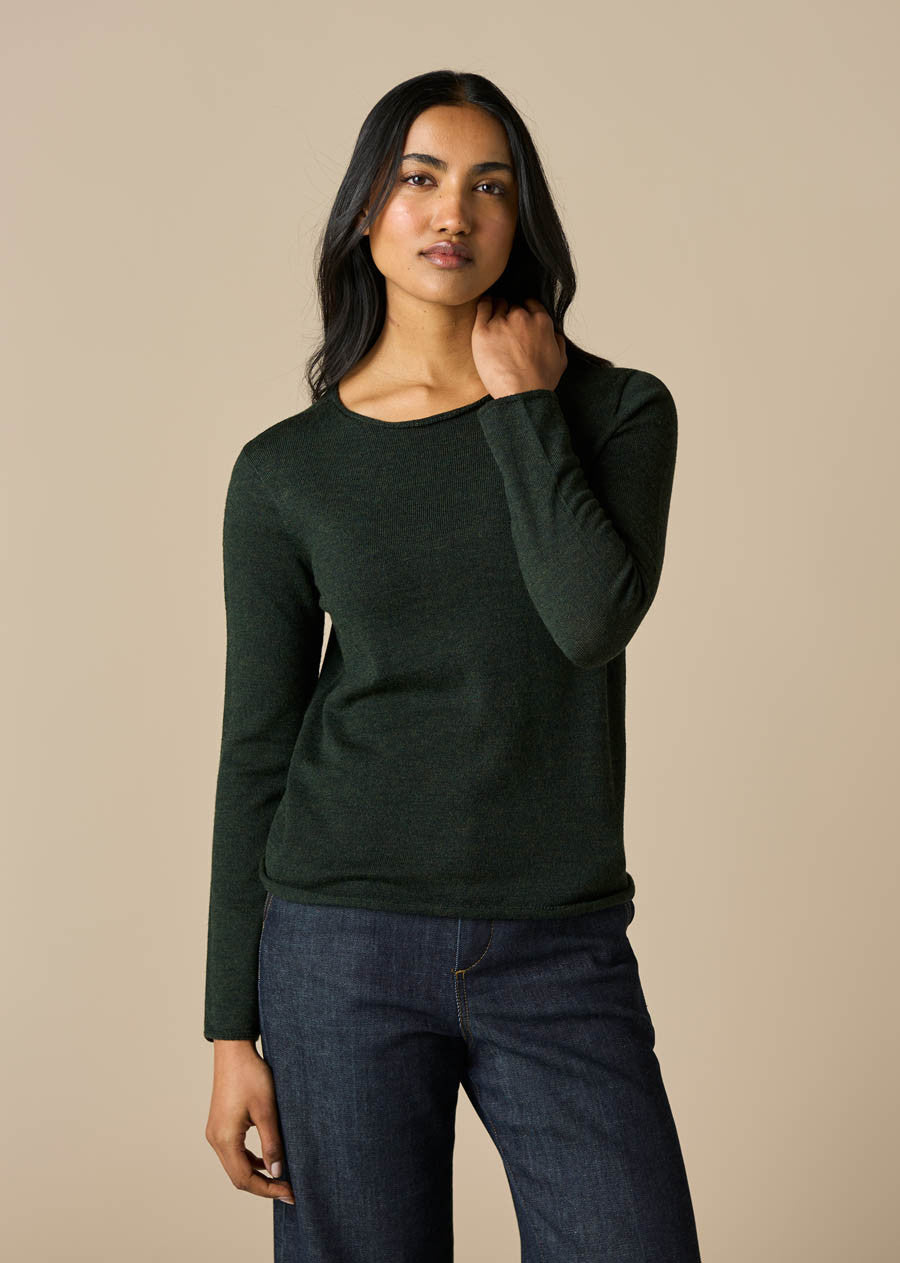 Uimi Phoebe Fine Jersey Top in Merino Wool in Multiple Colours