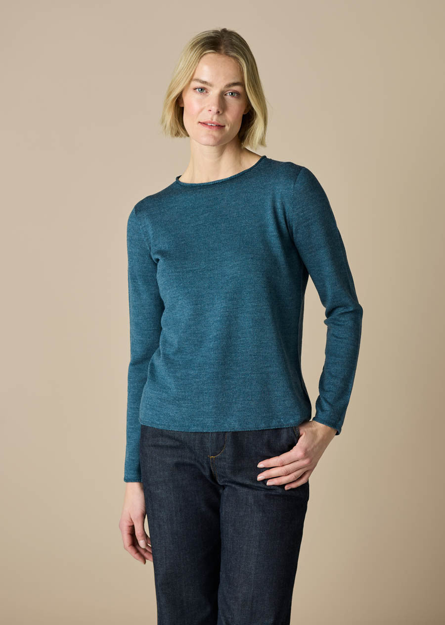 Uimi Phoebe Fine Jersey Top in Merino Wool in Multiple Colours