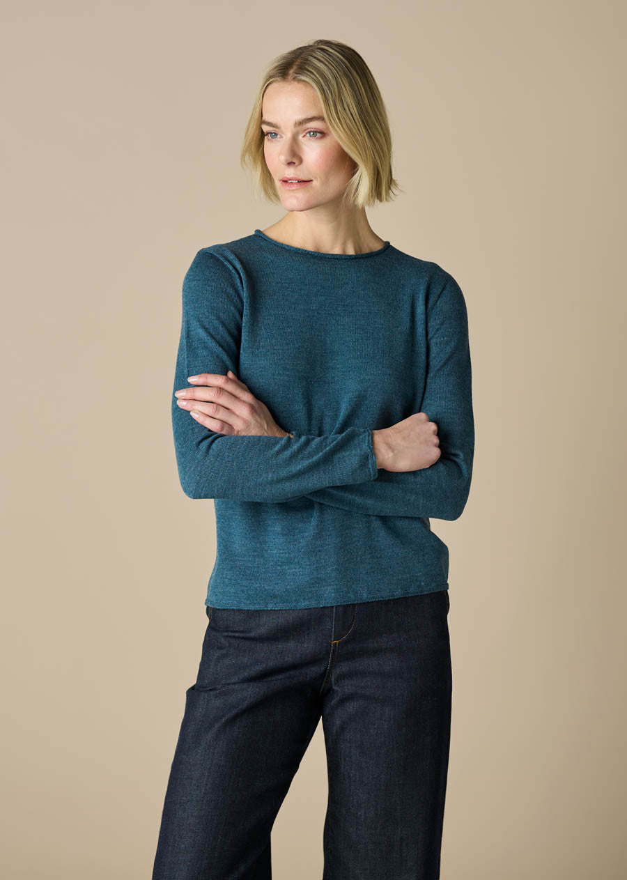Uimi Phoebe Fine Jersey Top in Merino Wool in Multiple Colours