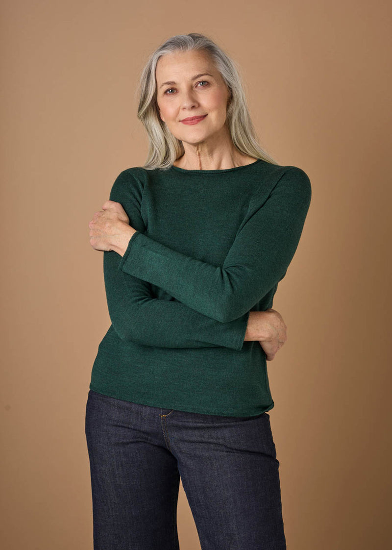 Uimi Phoebe Fine Jersey Top in Merino Wool