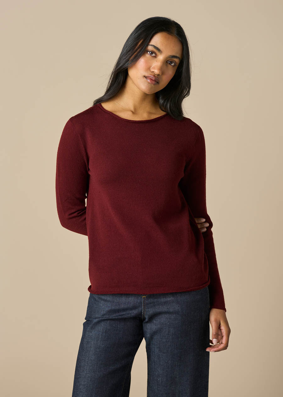 Uimi Phoebe Fine Jersey Top in Merino Wool in Multiple Colours