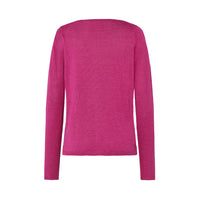 Mansted Pinoir Linen/Hemp Cardigan in Fuchsia