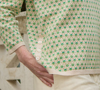 Poppie Eco Dashed Dot Crew in Leaf
