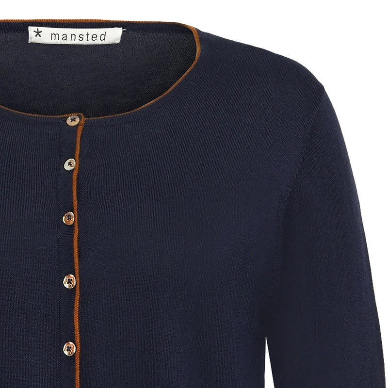 Mansted Yasmina Cardigan in Navy
