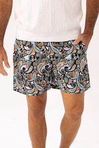 Rock & Roll Religion SHORTS Greenback Paisley