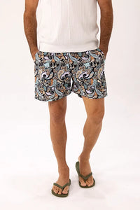 Rock & Roll Religion SHORTS Greenback Paisley