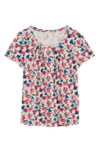 Appletree T-shirt in Parasol Floral Chalk