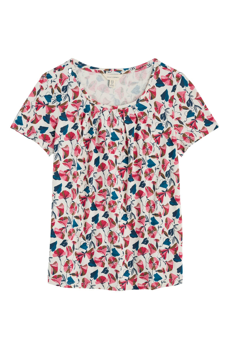 Appletree T-shirt in Parasol Floral Chalk