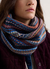 Seasalt Touchstone Snood in Star Jasmine Coal Jetty Mix