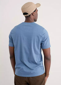 Seasalt Mens Midwatch T-Shirt Moon Phases Vintage Indigo