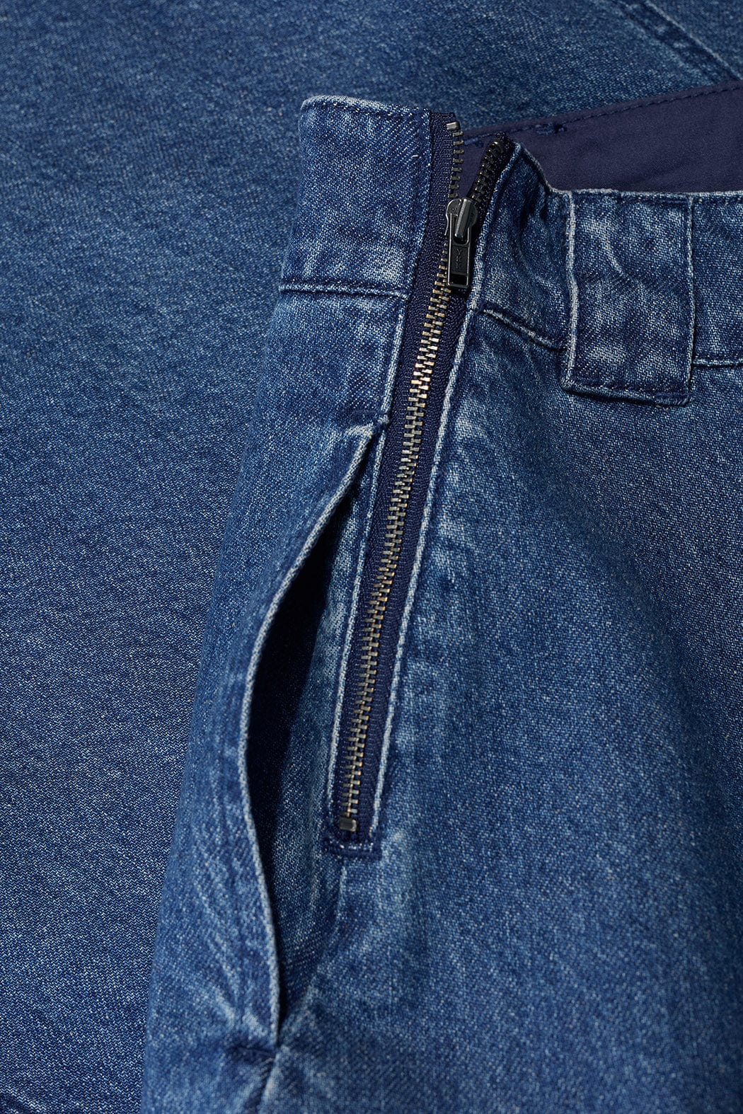 Seasalt Restharrow Skirt in Mid Wash Denim