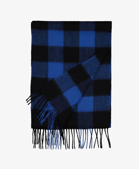 The Unisex Wool Scarfie in Blue / Black