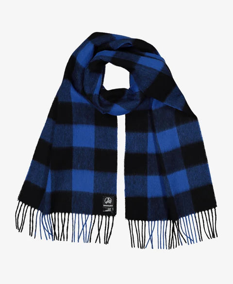 The Unisex Wool Scarfie in Blue / Black